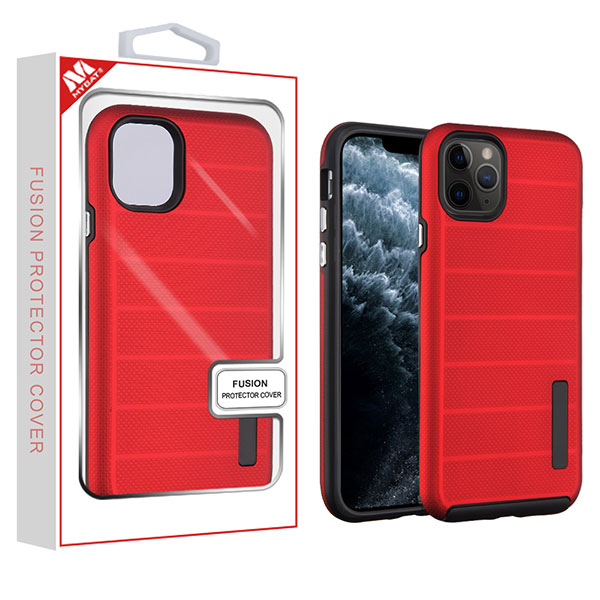 Picture of MyBat Fusion Protector Cover for Apple iPhone 11 Pro - Red Dots Textured / Black