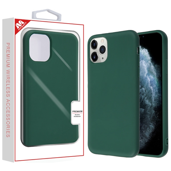 Picture of MyBat Liquid Silicone Protector Cover for Apple iPhone 11 Pro - Midnight Green
