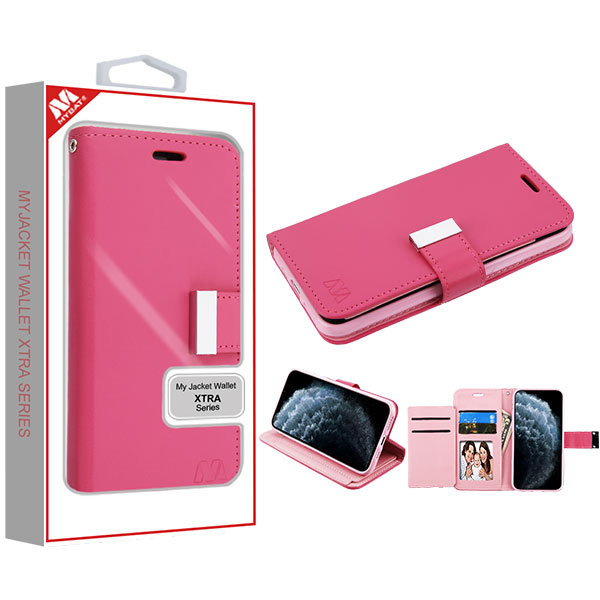 Picture of MyBat MyJacket Wallet Xtra Series for Apple iPhone 11 Pro - Hot Pink / Pink