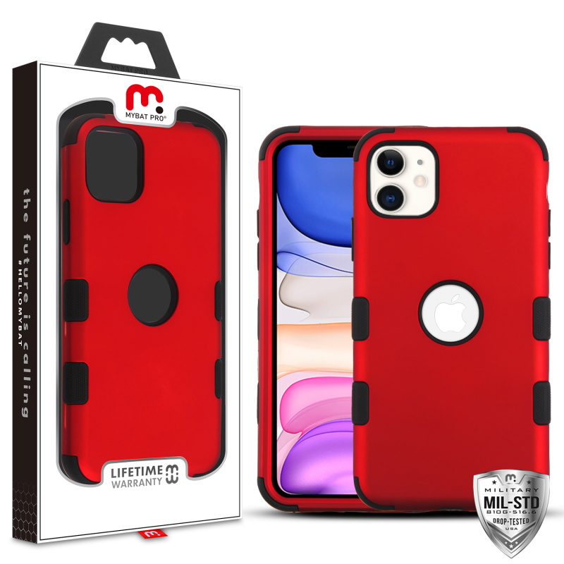 Picture of MyBat Pro Tuff Series Case for Apple iPhone 11 - Red