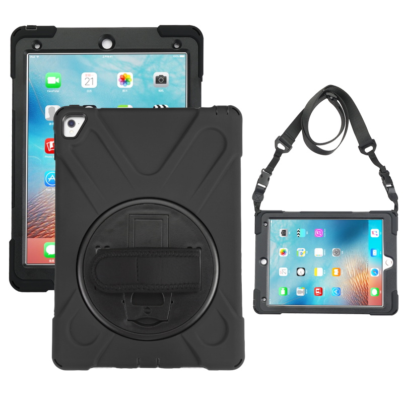 Picture of MyBat TurnTablet Xtra Grip Series - iPad Pro 9.7 (A1673,A1674,A1675) - Black / Black