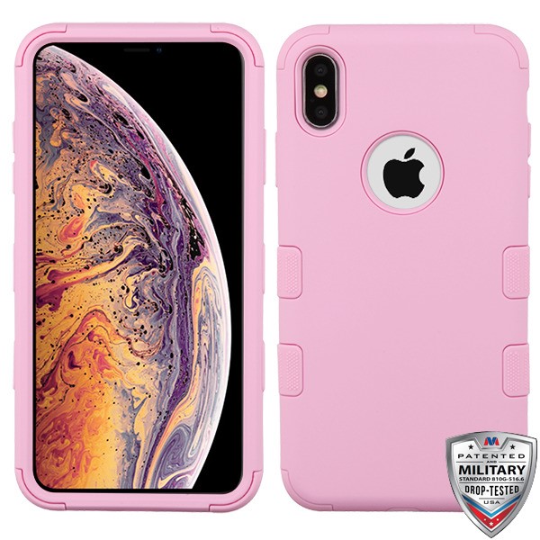 Picture of MyBat TUFF Series Case for Apple iPhone XS Max - Soft Pink / Soft Pink