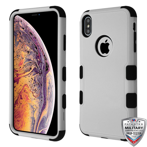 Picture of MyBat TUFF Series Case for Apple iPhone XS Max - Natural Gray / Black