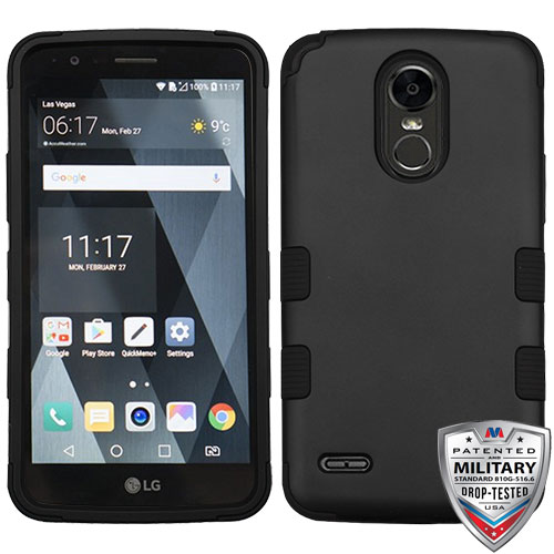 Picture of MyBat TUFF Series Case for Lg LS777 (Stylo 3)/Stylo 3 Plus / MP450 - Black
