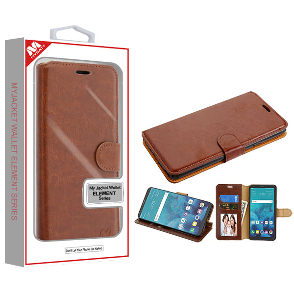 Picture of MyBat MyJacket Wallet Element Series for Lg Stylo 4 / Stylo 4 Plus - Brown