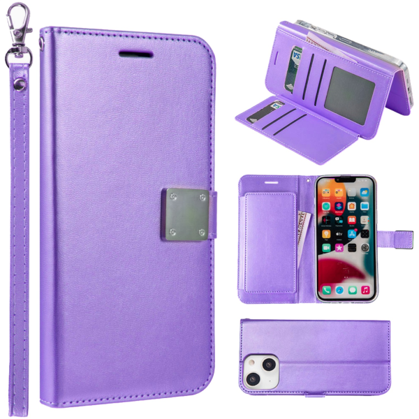Picture of Dreamify USA DesignX Wallet Phone Case for iPhone 15 Plus (6.7) / iPhone 14 Plus (6.7)  - Purple