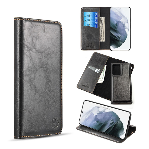 Picture of Dreamify USA The Luxury Gentleman Series 3 Wallet Case for Samsung Galaxy A02s - Black