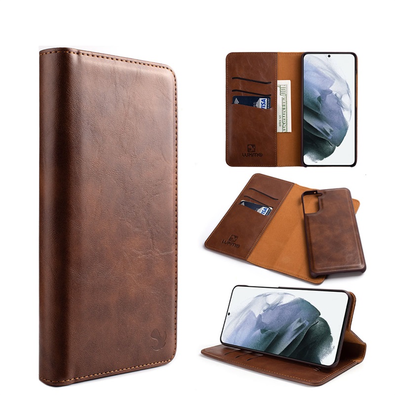Picture of Dreamify USA The Luxury Gentleman Series 4 Wallet Case for Samsung Galaxy S23 - Brown