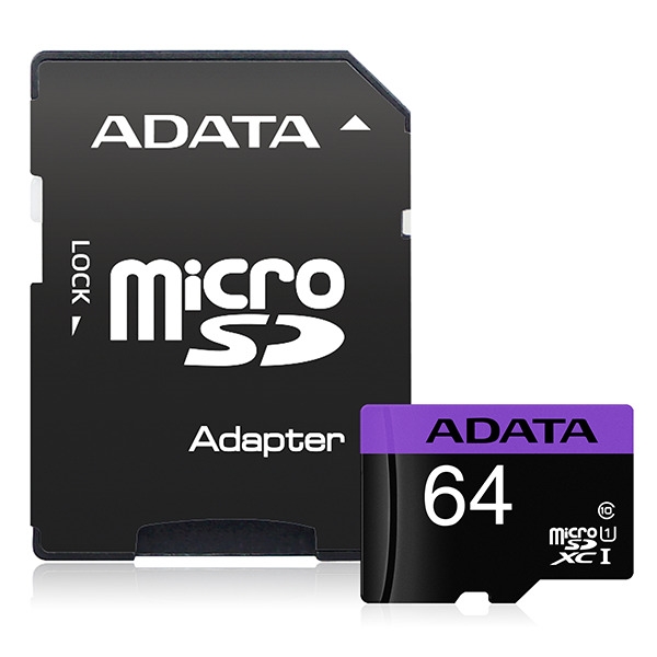 Picture of ADATA Micro SD Card (Class 10) 64G - Black