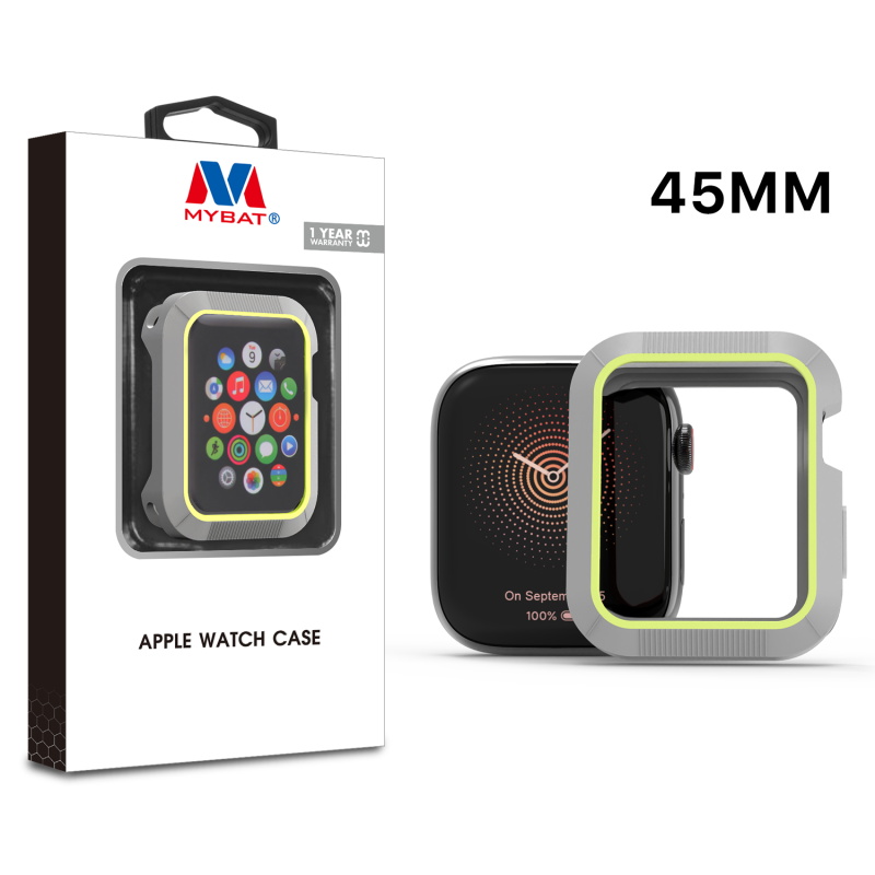 Picture of MyBat Halo Case for Apple Watch Series 7 45mm/Watch Series 9 45mm / Watch Series 8 45mm - Gray / Green