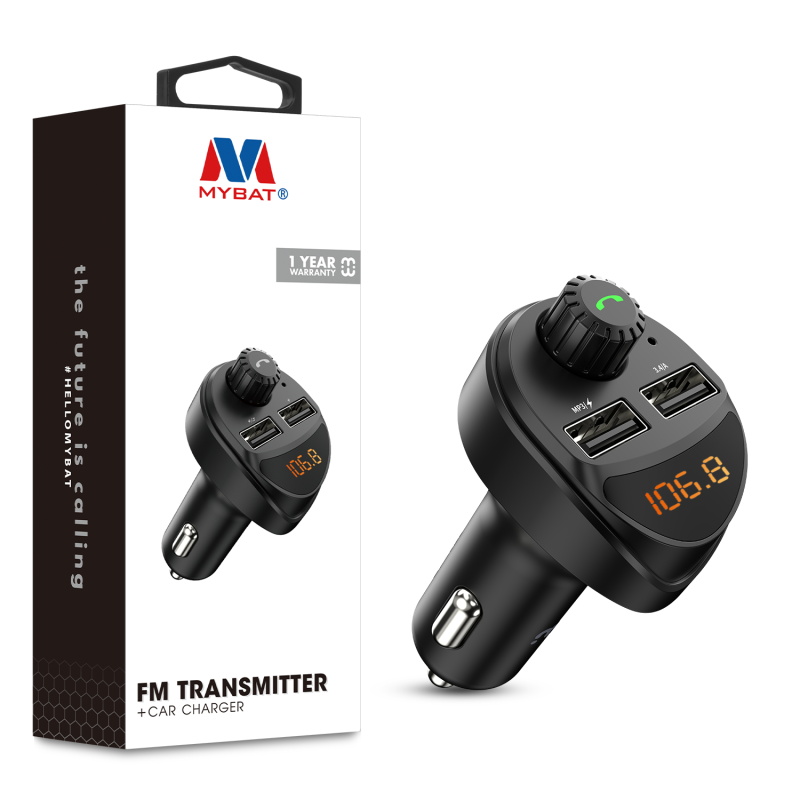 Picture of MyBat FM Transmitter + Car Charger - Black