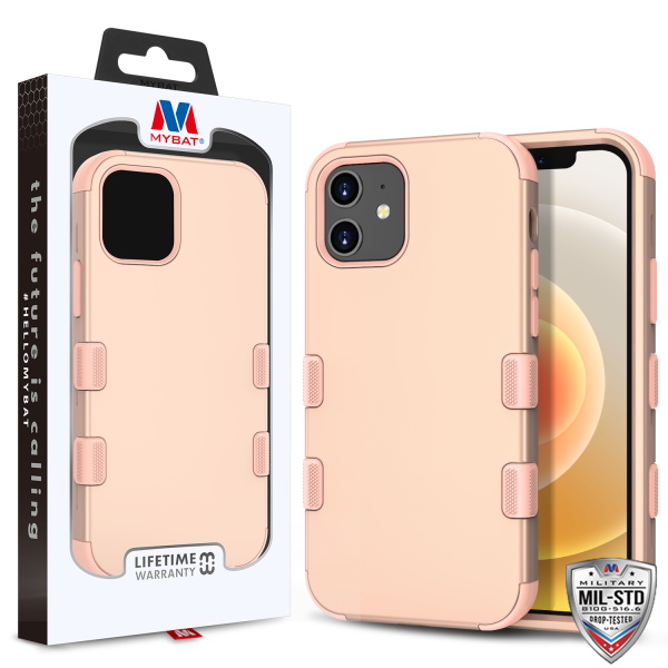 Picture of MyBat TUFF Hybrid Protector Case [Military-Grade Certified] for Apple iPhone 12 mini (5.4) - Rose Gold