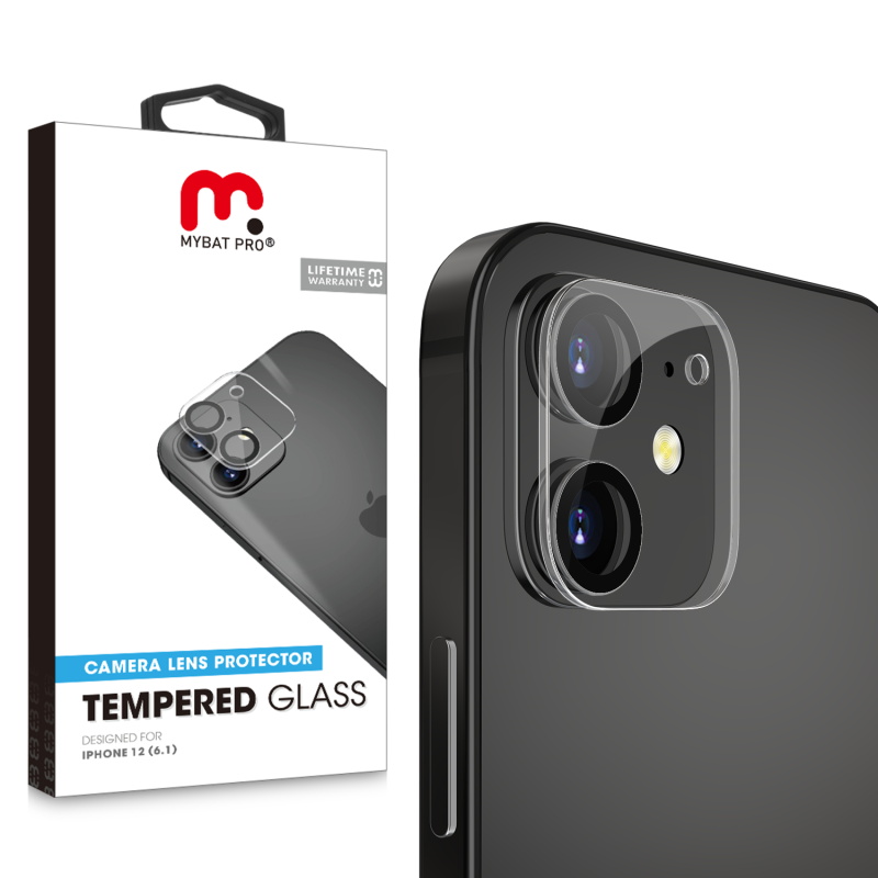 Picture of MyBat Pro Tempered Glass Lens Protector (2.5D) for Apple iPhone 12 (6.1) - Clear