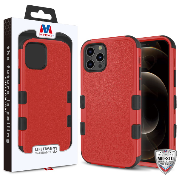 Picture of MyBat TUFF Series Case for Apple iPhone 12 Pro Max (6.7) - Natural Red / Black
