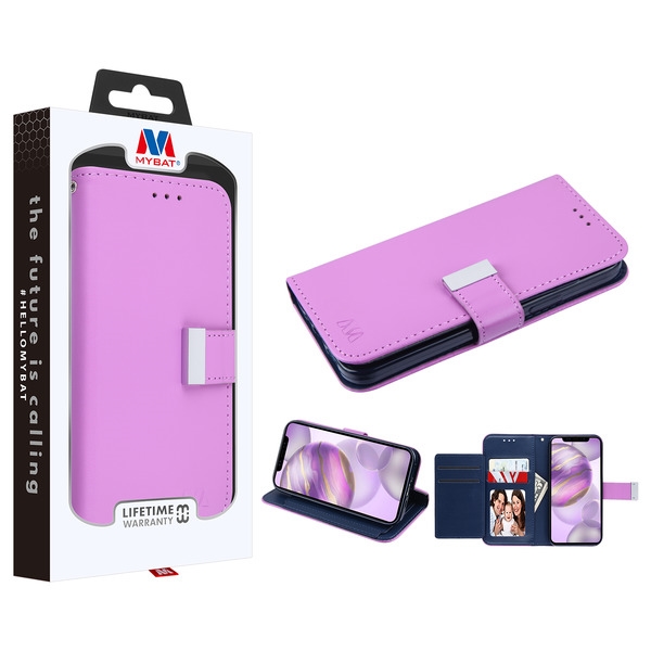 Picture of MyBat MyJacket Wallet Xtra Series for Apple iPhone 12 Pro Max (6.7) - Purple / Dark Blue