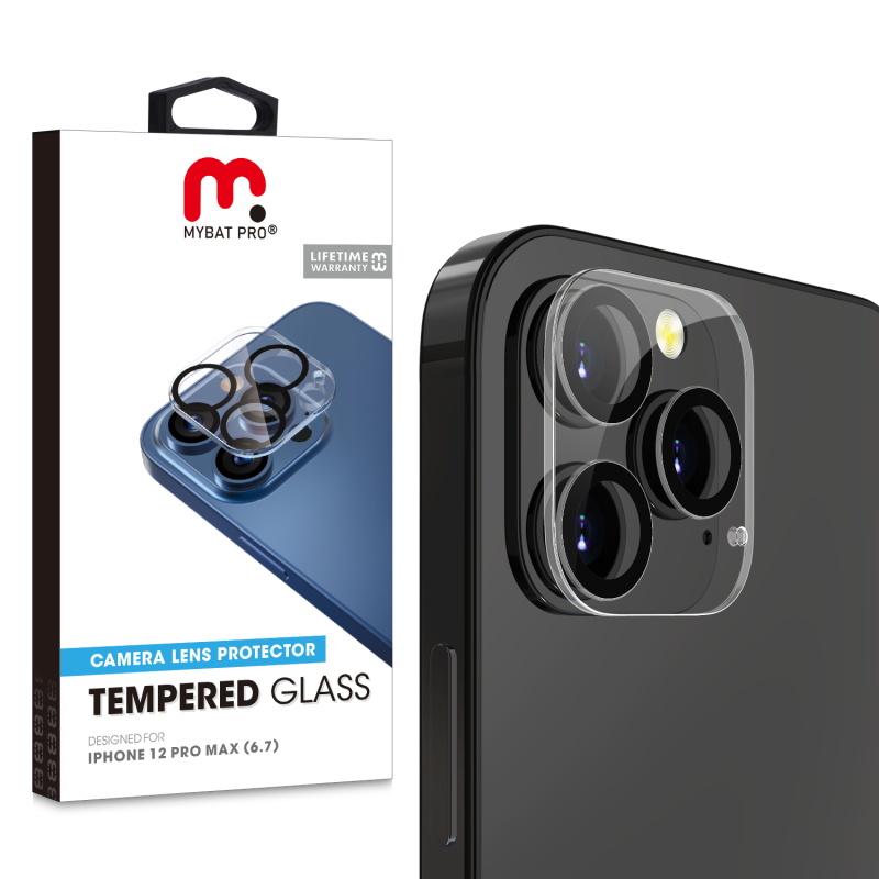Picture of MyBat Pro Tempered Glass Lens Protector (2.5D) for Apple iPhone 12 Pro Max (6.7) - Clear