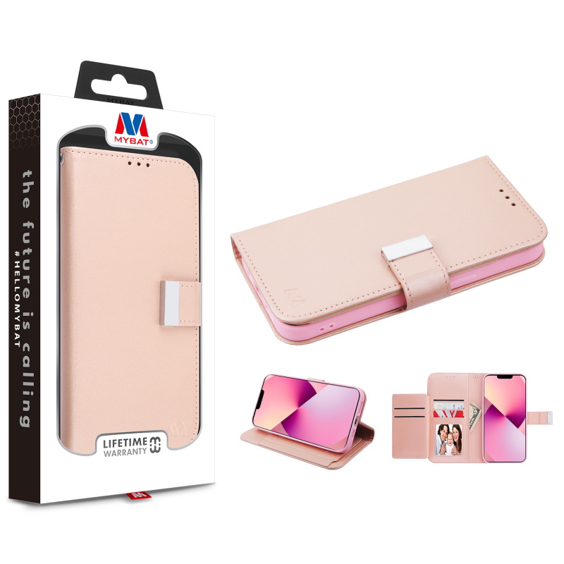 Picture of MyBat MyJacket Wallet Xtra Series for Apple iPhone 13 (6.1) - Rose Gold