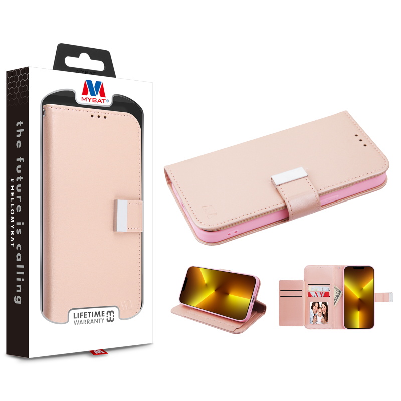 Picture of MyBat MyJacket Wallet Xtra Series for Apple iPhone 13 Pro (6.1) - Rose Gold