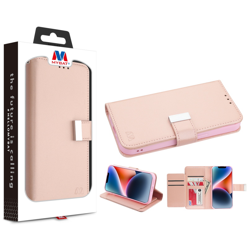 Picture of MyBat MyJacket Wallet Xtra Series for Apple iPhone 14 Plus (6.7) - Rose Gold
