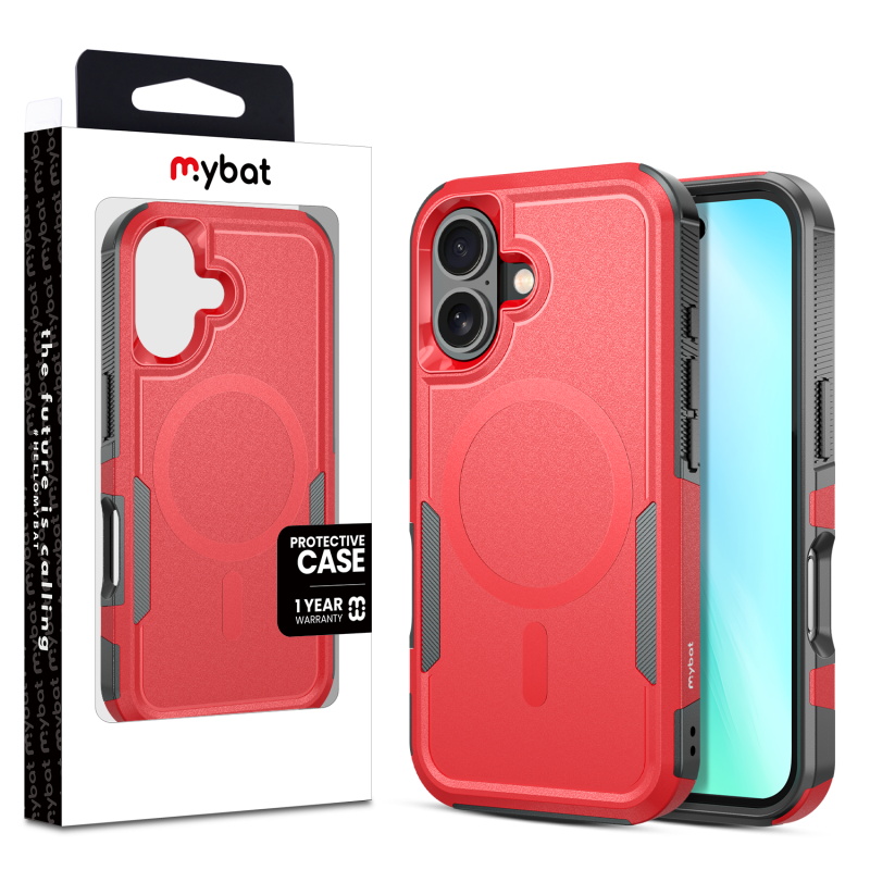 Picture of MyBat Fortress Series for Apple iPhone 16 - Red