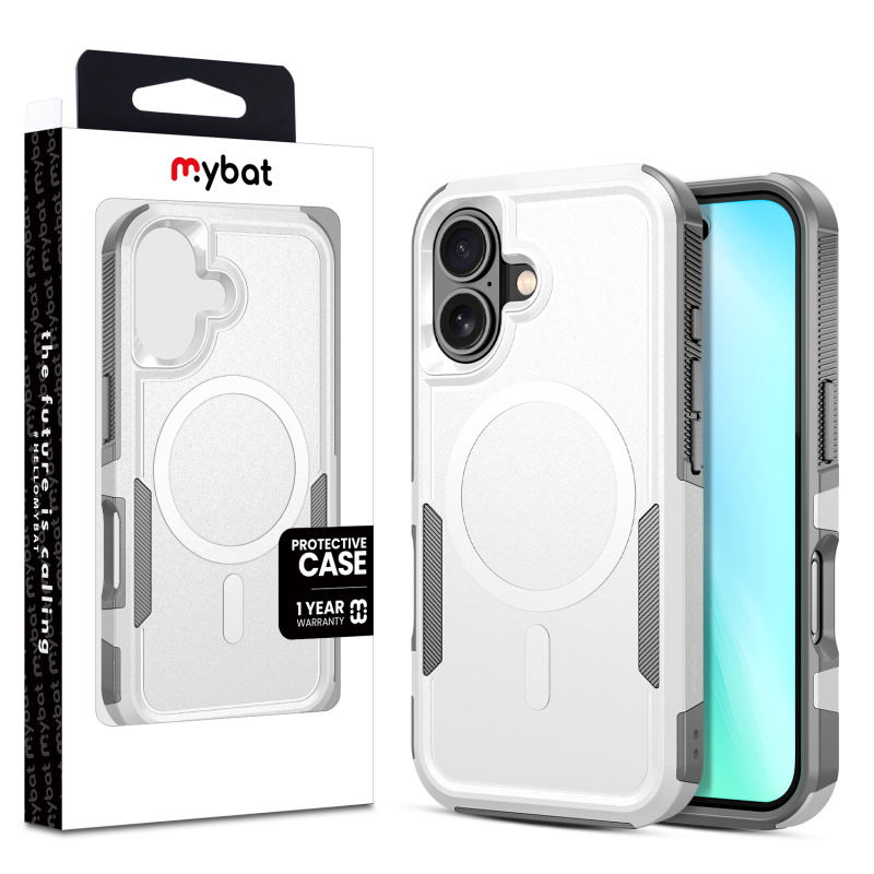 Picture of MyBat Fortress Series for Apple iPhone 16 - White