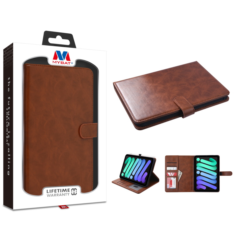 Picture of MyBat MyJacket Wallet Element Series for Apple iPad mini 6 (2021) / iPad mini 7 (2024) - Brown
