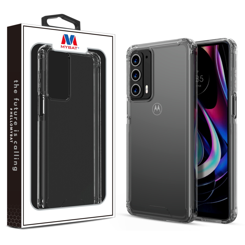 Picture of MyBat Sturdy Gummy Cover for Motorola Edge (2021) / Edge 5G UW - Highly Transparent Clear / Transparent Clear