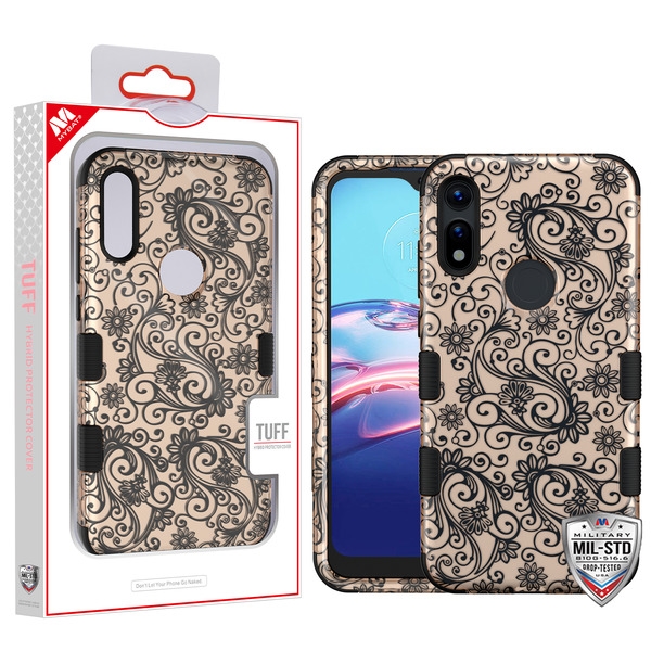 Picture of MyBat TUFF Series Case for Motorola Moto E (2020) / Moto E7 (2020) - Leaf Clover