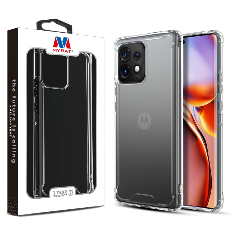 Picture of MyBat Sturdy Gummy Cover for Motorola edge Plus (2023) - Highly Transparent Clear / Transparent Clear