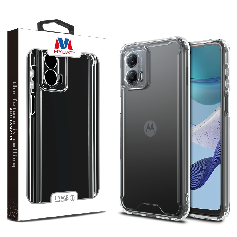 Picture of MyBat Sturdy Gummy Cover for Motorola Moto G 5G (2023) - Highly Transparent Clear / Transparent Clear