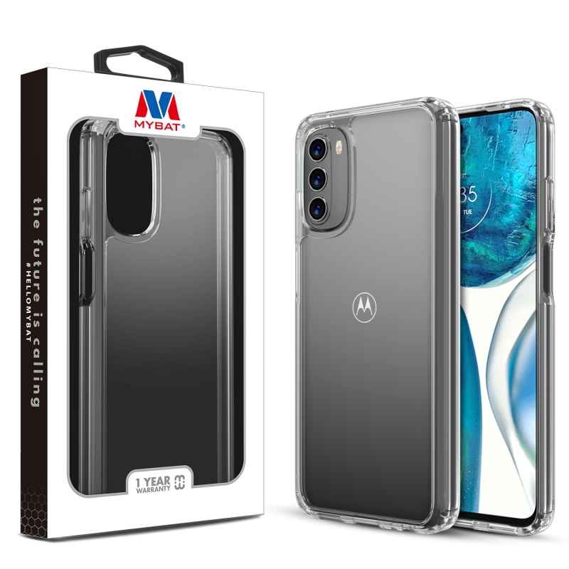 Picture of MyBat Sturdy Gummy Cover for Motorola Moto G 5G (2022) - Highly Transparent Clear / Transparent Clear