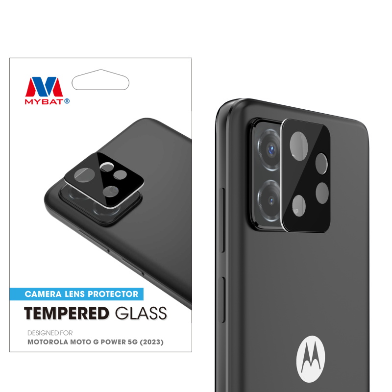 Picture of MyBat Tempered Glass Lens Protector for Motorola Moto G Power 5G (2023) - Black