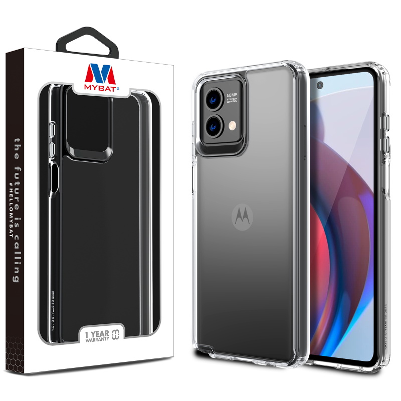 Picture of MyBat Sturdy Gummy Cover for Motorola Moto G Stylus 5G (2023) - Highly Transparent Clear / Transparent Clear