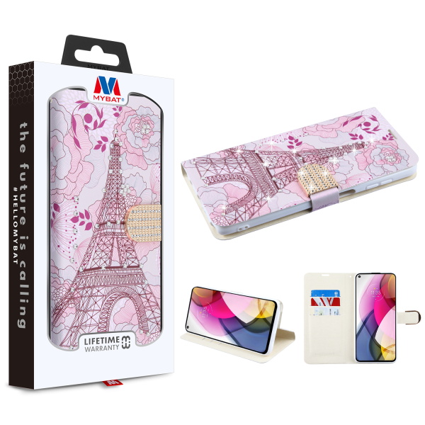 Picture of MyBat MyJacket Wallet Diamond Series for Motorola Moto G Stylus (2021) - Eiffel Tower