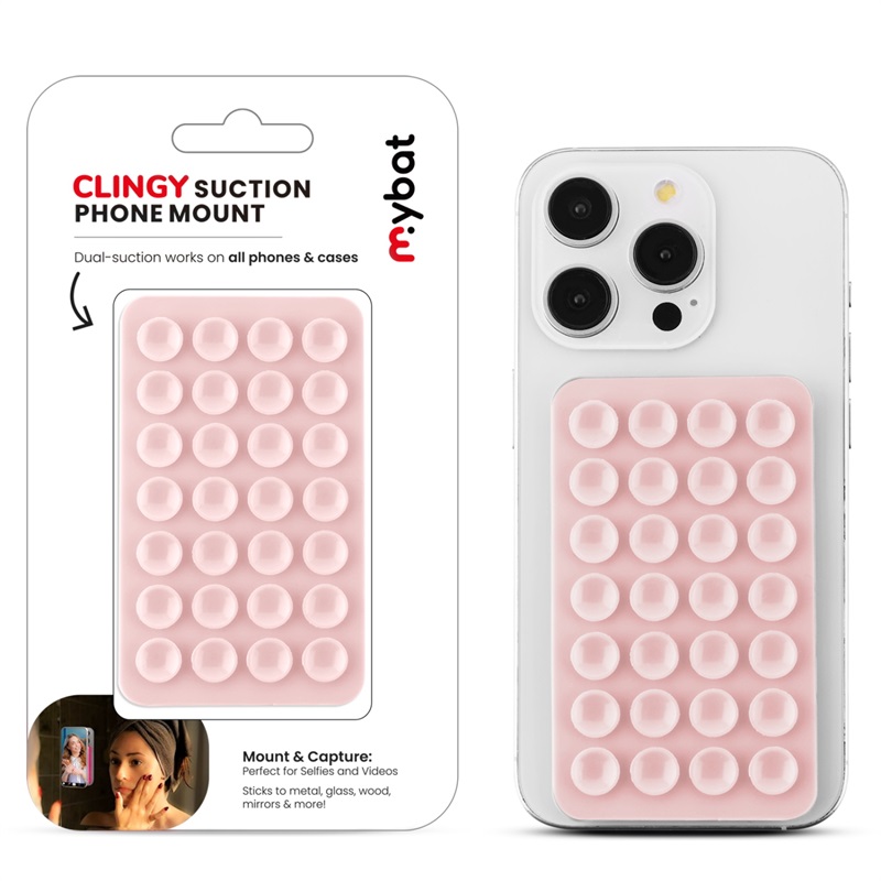 Picture of MyBat Clingy Suction Phone Mount - Pink