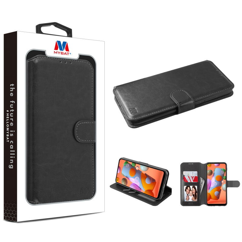 Picture of MyBat MyJacket Wallet Element Series for Samsung Galaxy A11 - Black