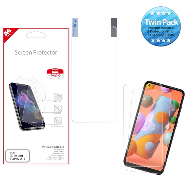 Picture of MyBat Screen Protector Twin Pack for Samsung Galaxy A11 - Clear