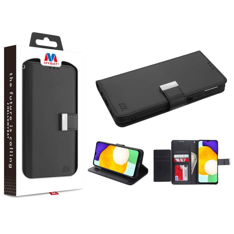 Picture of MyBat MyJacket Wallet Xtra Series for Samsung Galaxy A13 5G - Black / Black