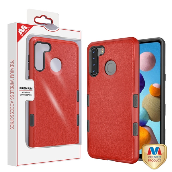 Picture of MyBat TUFF Subs Series Case for Samsung Galaxy A21 - Natural Red / Black