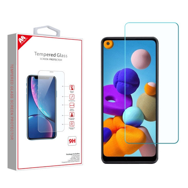 Picture of MyBat Tempered Glass Screen Protector (2.5D) for Samsung Galaxy A21 - Clear