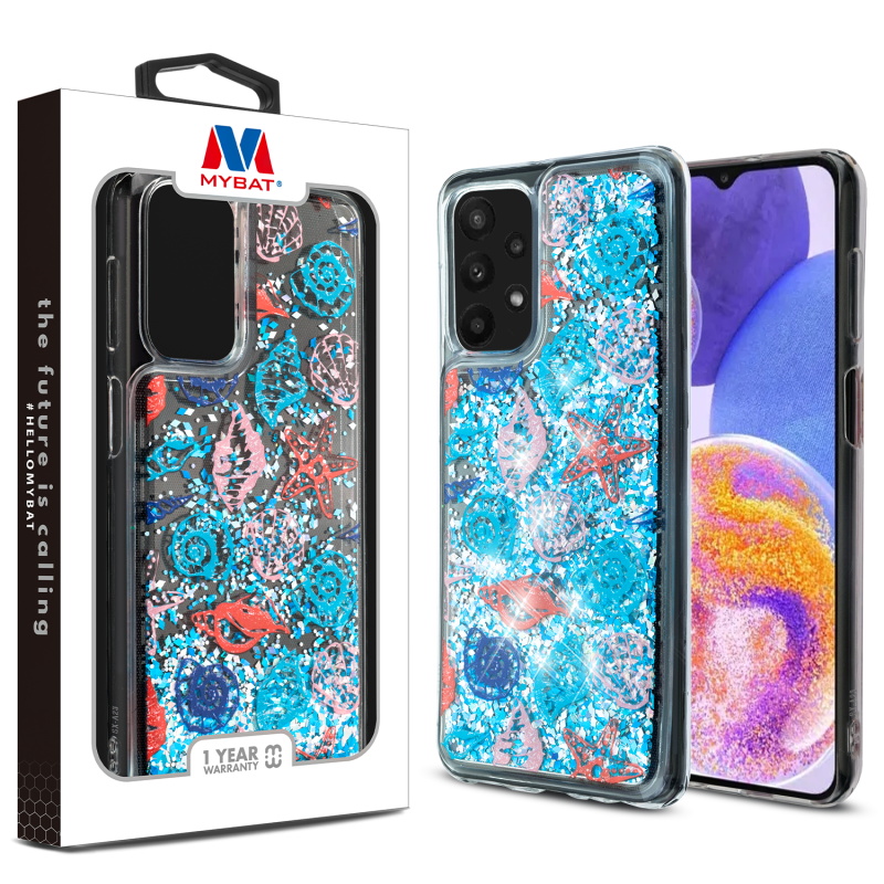 Picture of MyBat Quicksand Glitter Hybrid Protector Cover for Samsung Galaxy A23 5G - Seashells