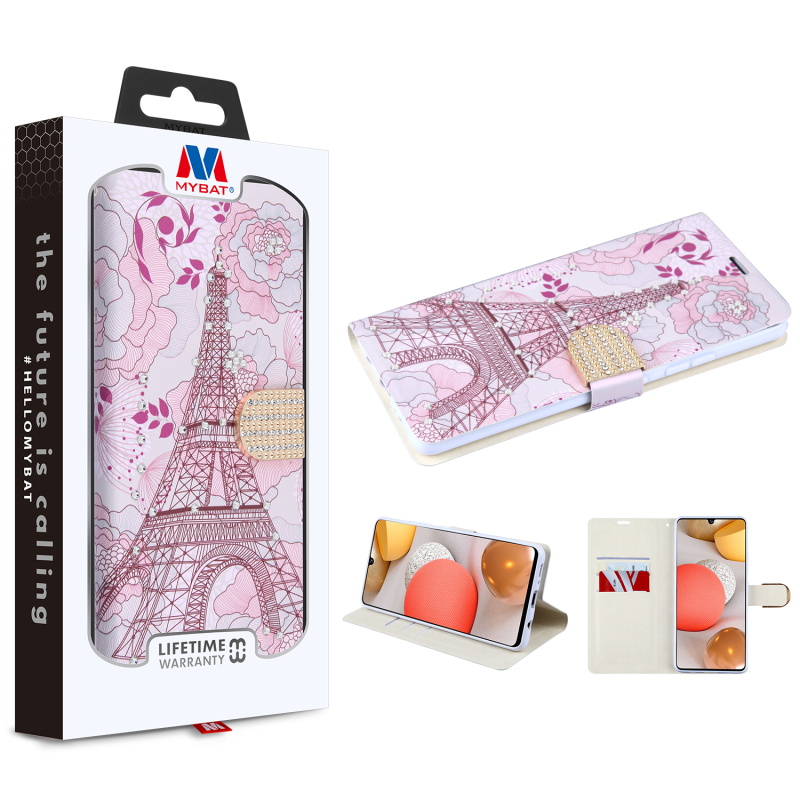 Picture of MyBat MyJacket Wallet Diamond Series for Samsung Galaxy A42 5G - Eiffel Tower