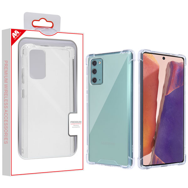 Picture of MyBat Sturdy Gummy Cover for Samsung Galaxy Note 20 - Highly Transparent Clear / Transparent Clear