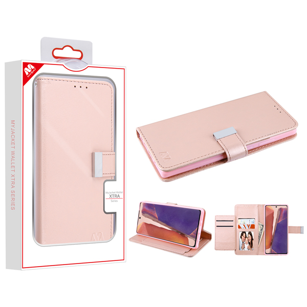 Picture of MyBat MyJacket Wallet Xtra Series for Samsung Galaxy Note 20 - Rose Gold