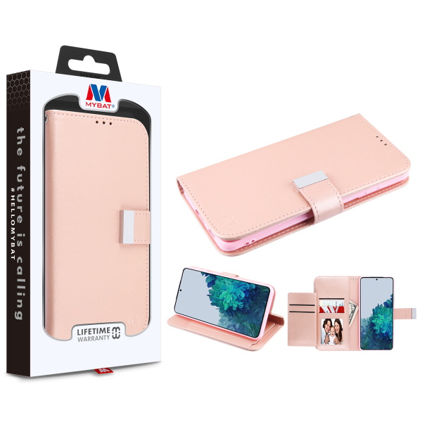 Picture of MyBat MyJacket Wallet Xtra Series for Samsung Galaxy S21 Plus - Rose Gold