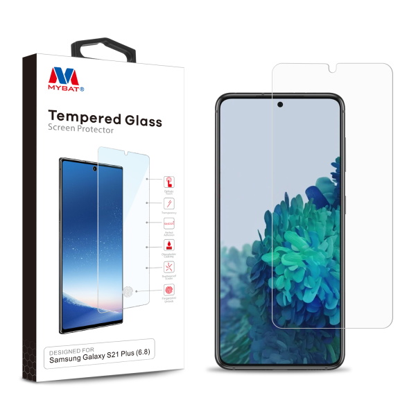 Picture of MyBat Tempered Glass Screen Protector (2.5D) for Samsung Galaxy S21 Plus - Clear