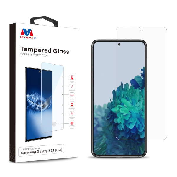 Picture of MyBat Tempered Glass Screen Protector (2.5D) for Samsung Galaxy S21 - Clear
