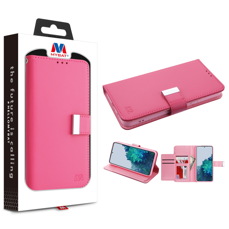 Picture of MyBat MyJacket Wallet Xtra Series for Samsung Galaxy S22 Plus - Hot Pink / Pink