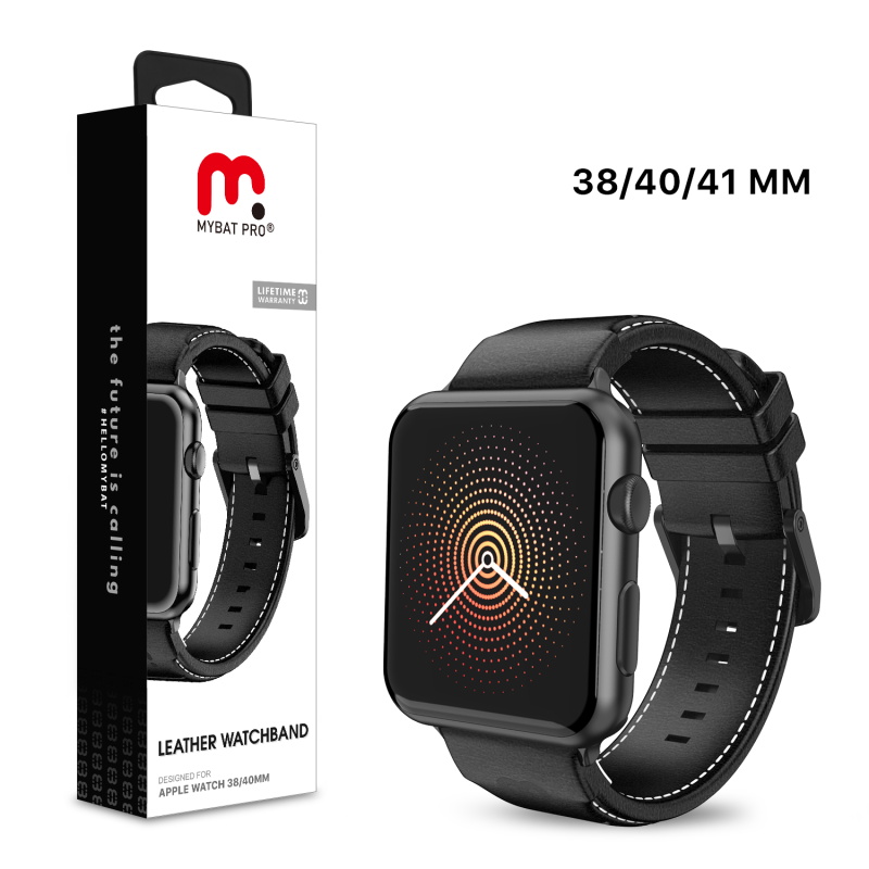 Picture of MyBat Pro Leather Watchband for Apple Watch 41mm / 40mm - Black