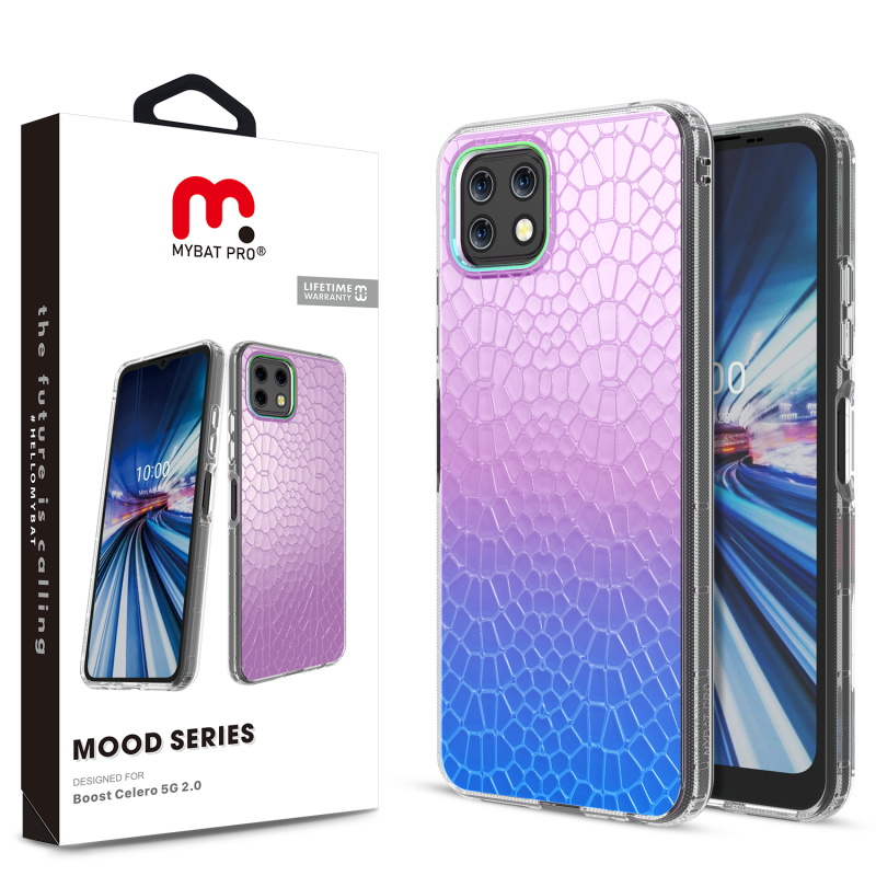 Picture of MyBat Pro Mood Series Case for Boost Celero 5G 2.0 - Iridescent Snake
